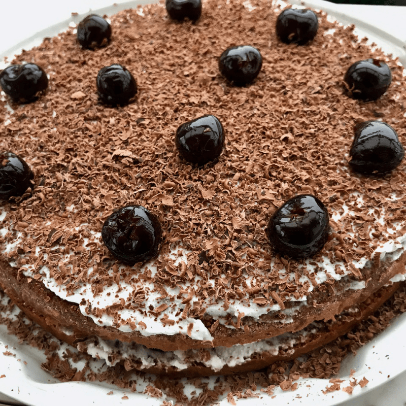 Forêt-Noire de Noël (sans&nbsp;lait)