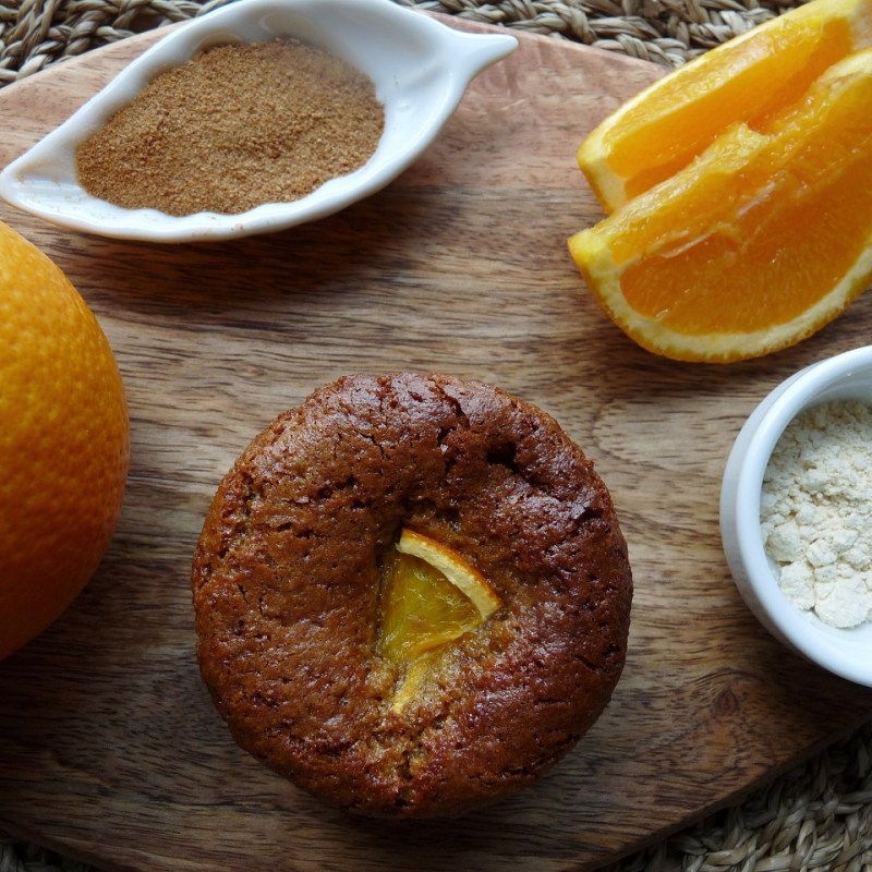 Muffins orange & amande (sans&nbsp;gluten)