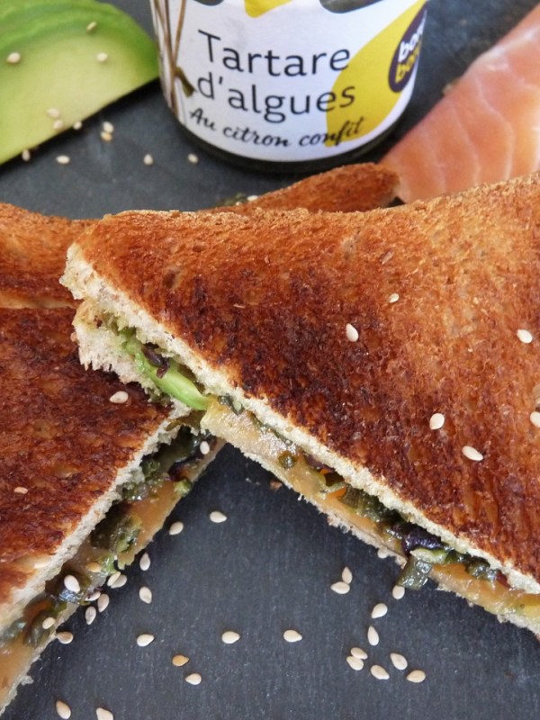 Club sandwich saumon et tartare&nbsp;d&rsquo;algues