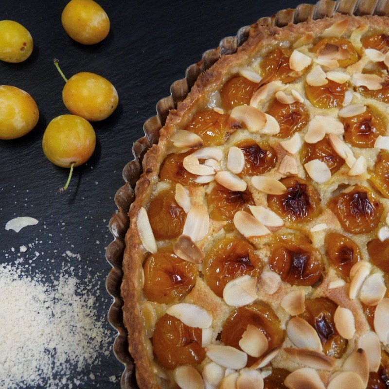 Tarte gourmande aux&nbsp;mirabelles