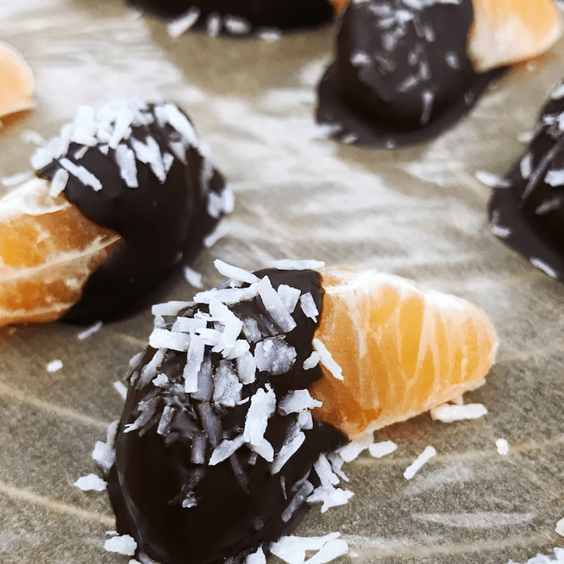 Clémentines enrobées de&nbsp;chocolat