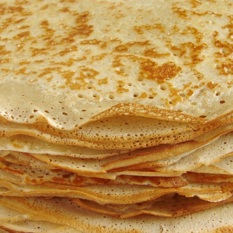 Crêpes à la farine de riz et à l&rsquo;huile essentielle de&nbsp;mandarine