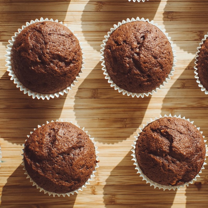 Muffins au chocolat et à la poudre de&nbsp;noisettes