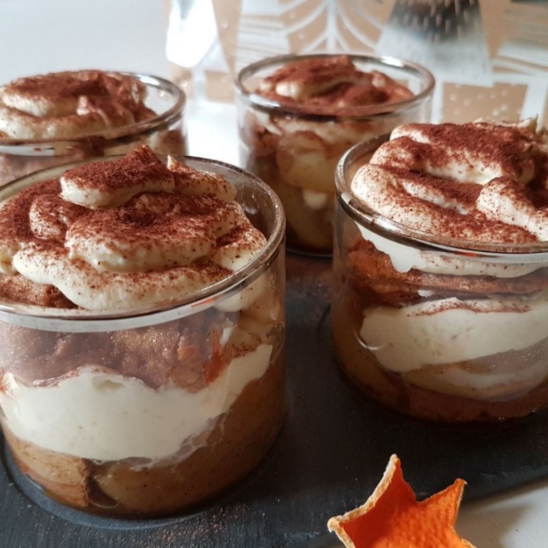 Tiramisù aux pommes et aux épices de&nbsp;Noël