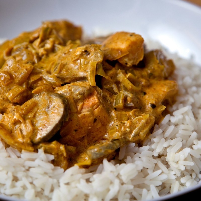 Korma vegan, ragoût au curry et au lait de&nbsp;coco