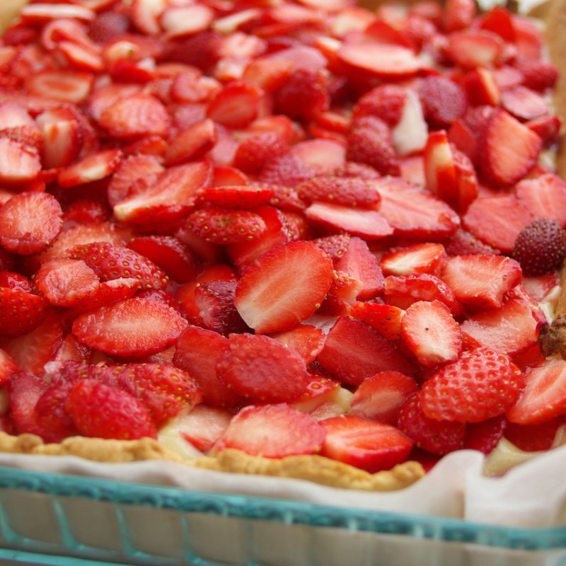Tarte aux fraises (sans&nbsp;lait)