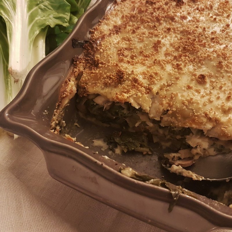 Lasagnes végétariennes aux légumes d’automne et à la béchamel sans&nbsp;lait
