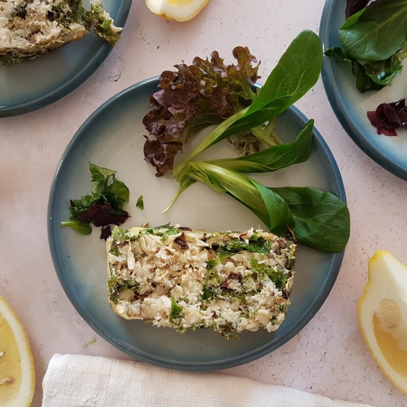 Terrine de poisson blanc aux algues dulse et laitue de&nbsp;mer