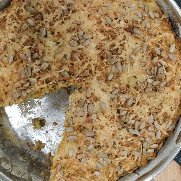 Moelleux salé aux carottes, courgettes et graines de&nbsp;tournesol