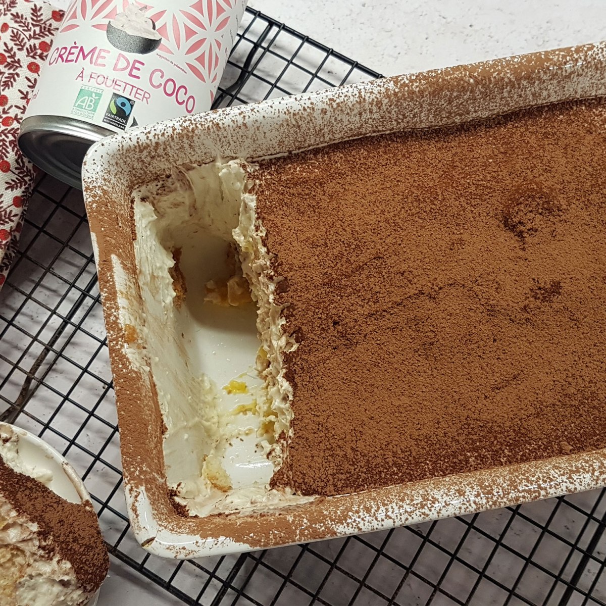 Tiramisù à la noix de coco et aux fruits&nbsp;exotiques