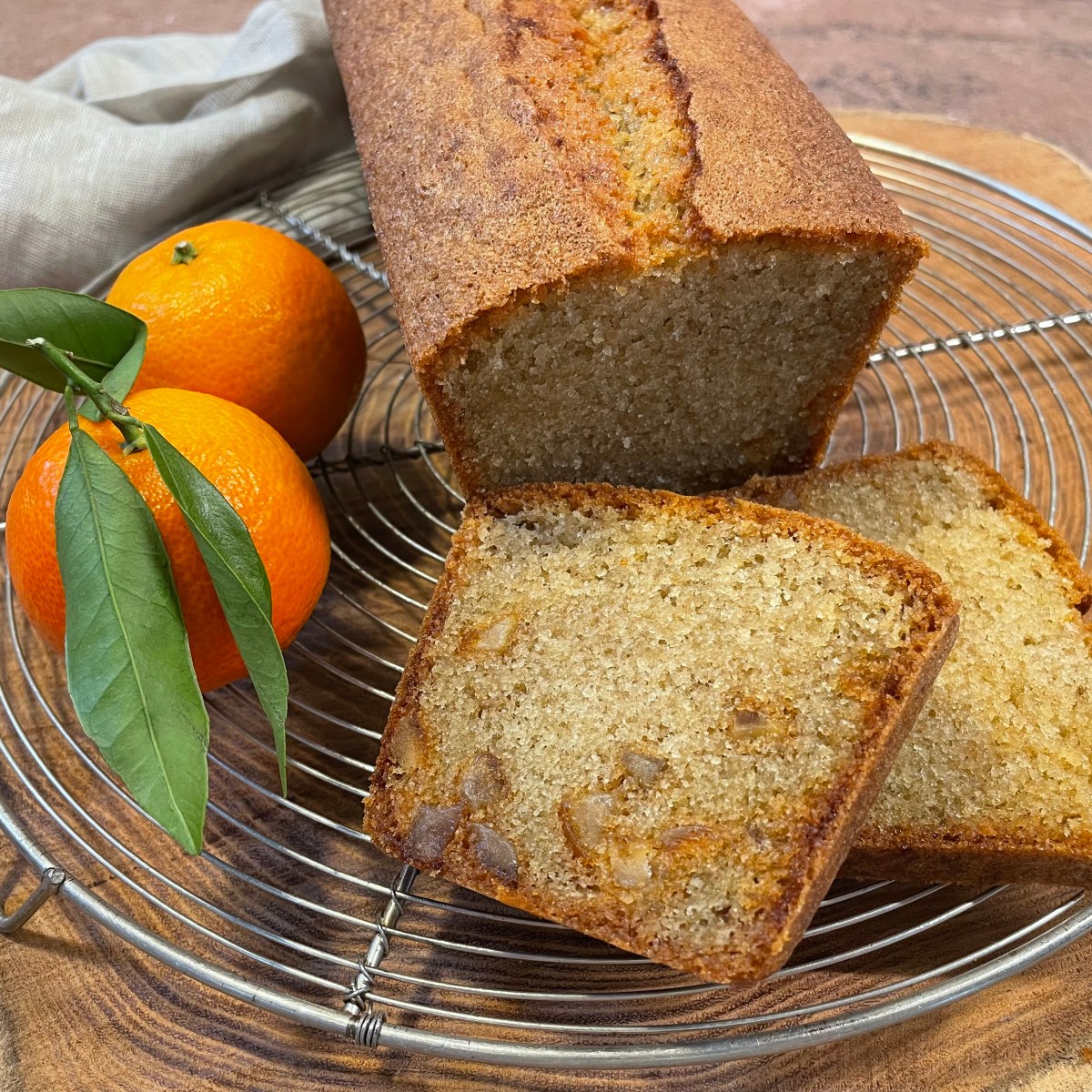 Quatre-quarts aux amandes et aux oranges&nbsp;confites