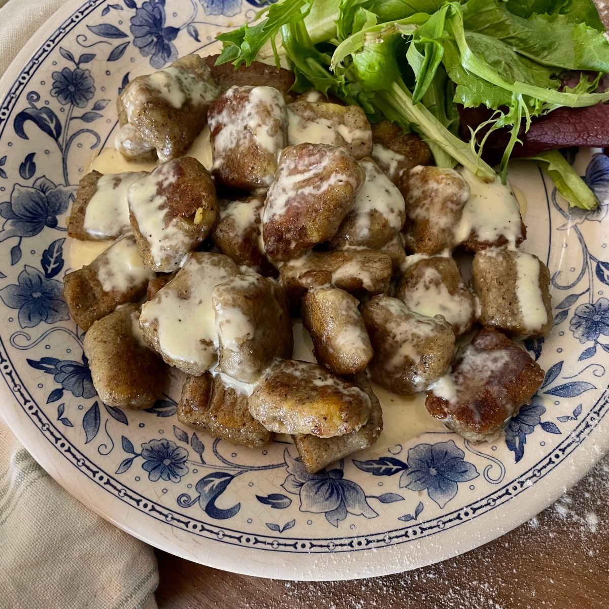 Gnocchis au sarrasin et sauce crémeuse au&nbsp;Pélardon