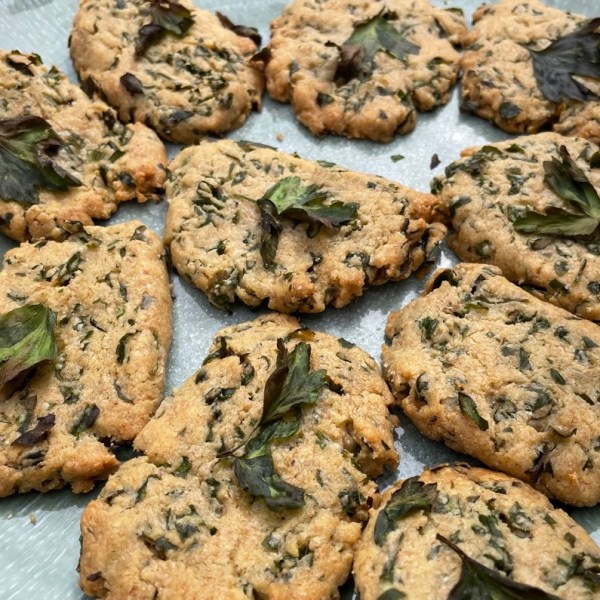 Sablés au parmesan et aux herbes&nbsp;fraîches