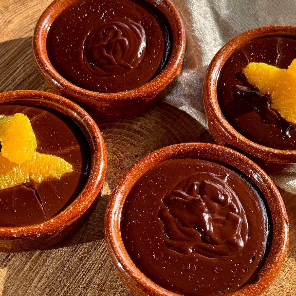 Crème dessert au chocolat et à l&rsquo;orange&nbsp;(vegan)