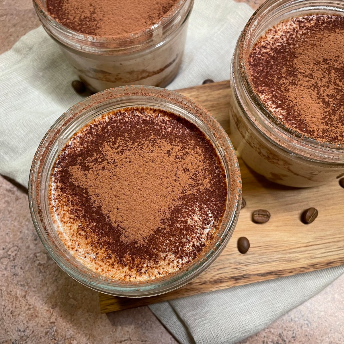 Tiramisù au café aux noix de cajou et au tofu soyeux (sans&nbsp;lait)